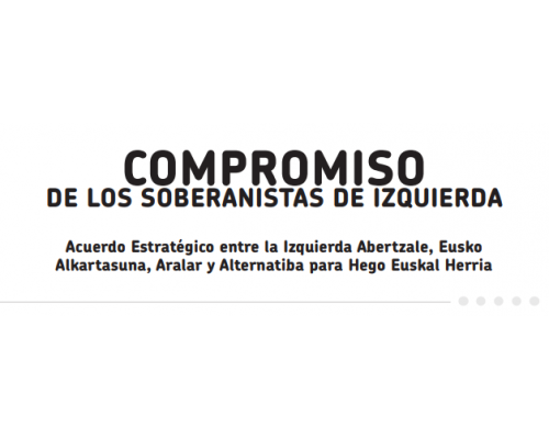 Compromiso de los soberanistas de izquierda (1/6/2012)
